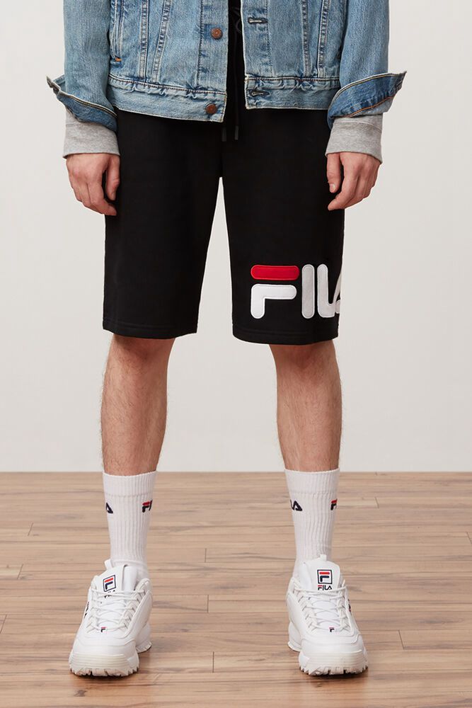 Fila Shorts Jax Mens Black - India WAF-021596